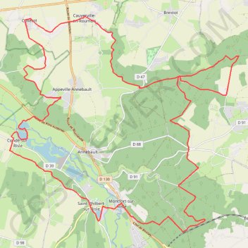 Autour de Saint-Philbert-sur-Risle GPS track, route, trail
