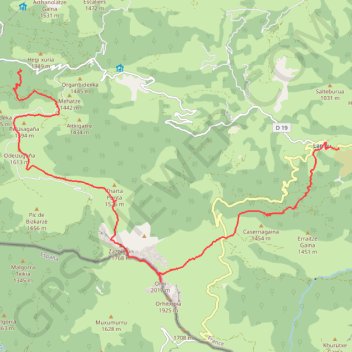 Camping d'Iraty - pic d'Orhy - Larrau GPS track, route, trail