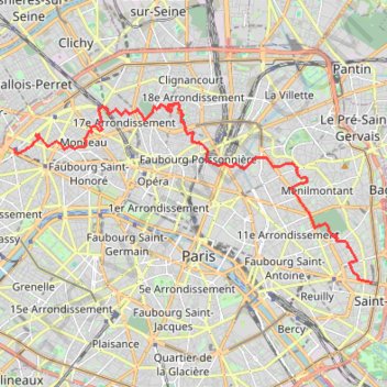 Paris portes Maillot - Vincennes GPS track, route, trail