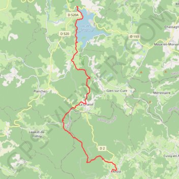 MORVAN jour 1 GPS track, route, trail