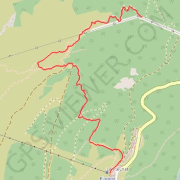 Le Pleynet GPS track, route, trail