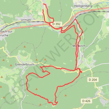 Sortie Heidenkopf - Niederhaslach GPS track, route, trail