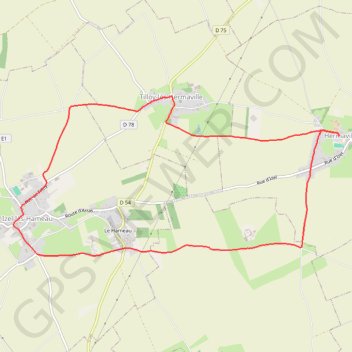 Hermaville - Izel-lès-Hameau - Tilloy-lès-Hermaville GPS track, route, trail