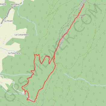 Le Mont Grelle depuis Attignat - Oncin GPS track, route, trail
