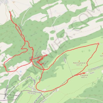 Le Chasseral GPS track, route, trail