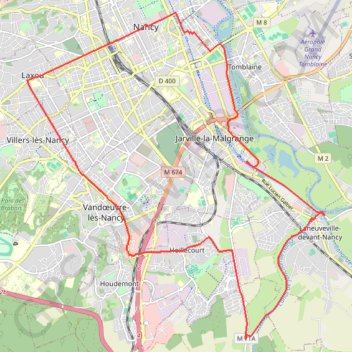 Mon parcours GPS track, route, trail