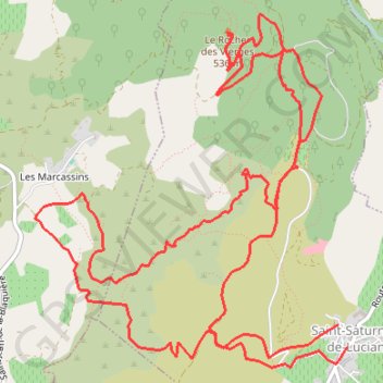 Saint saturnin canyon du diable GPS track, route, trail