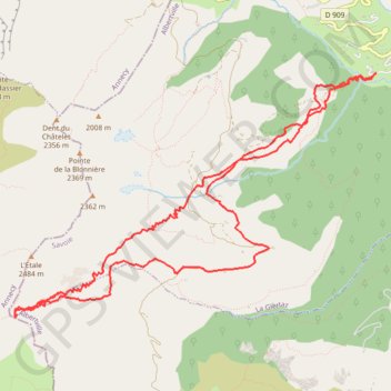 L'Etale - Pointe S GPS track, route, trail