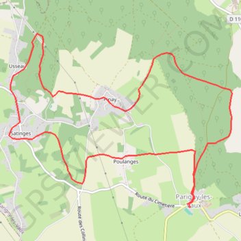 Nièvre - Parigny les vaux GPS track, route, trail