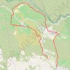 Cesseras le causse de la Coquille retour par Mont-Célèbre GPS track, route, trail