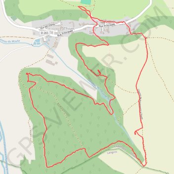 Sortie THIVET en marche nordique GPS track, route, trail