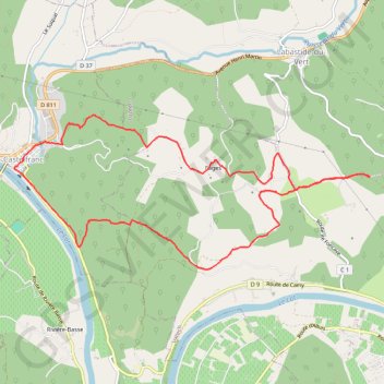 Fages-Castlefranc GPS track, route, trail