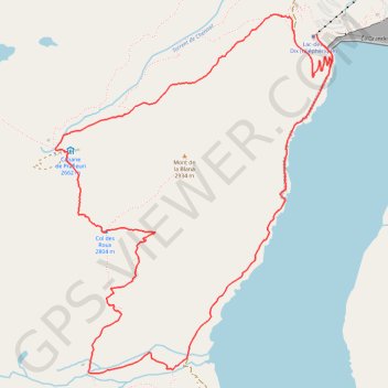 Sentier des Bouquetins GPS track, route, trail