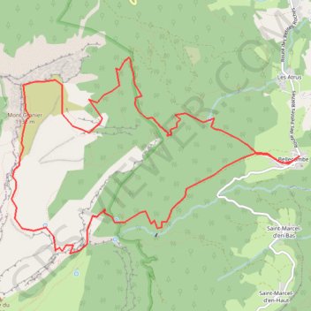Mont Granier circuit depuis Chapareillan GPS track, route, trail