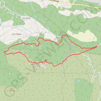 Étoile - Pilon du Roi - Mimet GPS track, route, trail