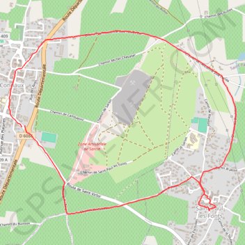 Autour de Connaux GPS track, route, trail