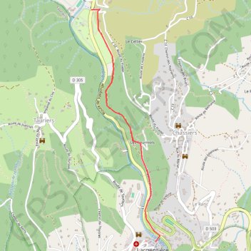 Balade à Largentière GPS track, route, trail