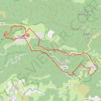 Espéroux - Camprieux GPS track, route, trail