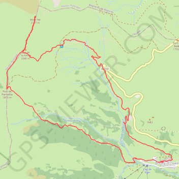 Le Mont Né GPS track, route, trail