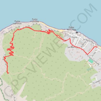Stromboli Sciara del fuoco GPS track, route, trail