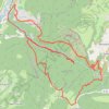 Roche Blanche et cascades du Flumen GPS track, route, trail