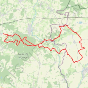 Boucle Lavaré GPS track, route, trail