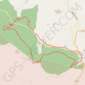 Comps sur Artuby - Bois du Siounet GPS track, route, trail