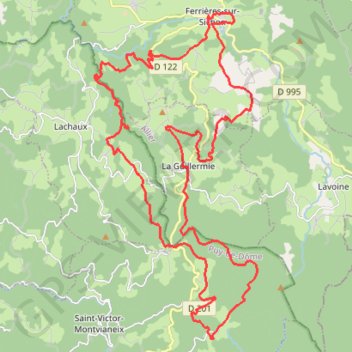 Moulins au creux des vallées du Terrasson et du Theux GPS track, route, trail