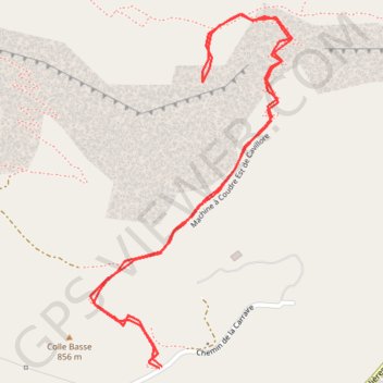 Plateau du Col de Cavillore GPS track, route, trail