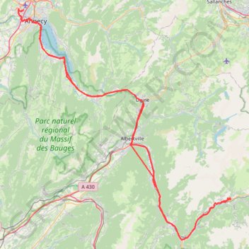 Vacances promenade jeudi morning in Haute-Savoie GPS track, route, trail