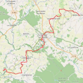 Chemin de Saint Michel (voie de Paris) etape 11 GPS track, route, trail