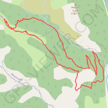 Crêtes de Chauvet en Dévoluy GPS track, route, trail