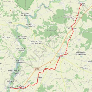 Chemin de Tours (de Villiers-sur-Chizé à Vervant) GPS track, route, trail