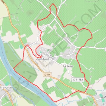 Boucle Sainte-Croix-du-Mont GPS track, route, trail