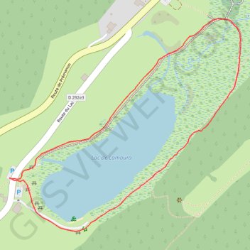Lac de lamoura GPS track, route, trail