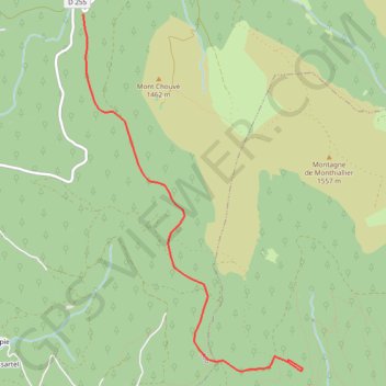 Vallée de billeyre GPS track, route, trail