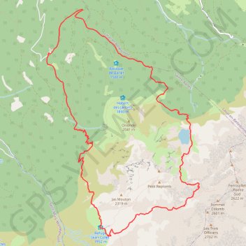 Belledonne - Lac de Crop - Col de la mine de Fer GPS track, route, trail