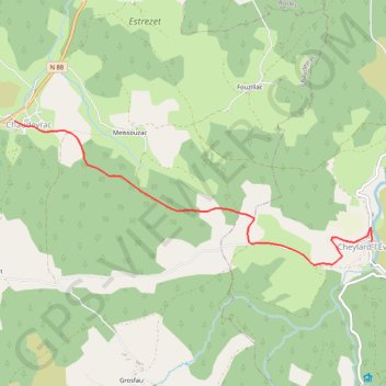 CHAUDEYRAC - CHEYLARD L'Evêque 48 GPS track, route, trail