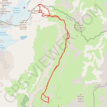 Cime de la Valette GPS track, route, trail