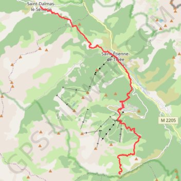 Traversée des Alpes - Étape 24 GPS track, route, trail