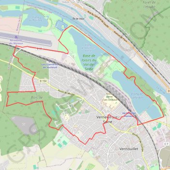 Verneuil sur Seine GPS track, route, trail
