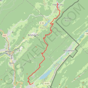 Les Balcons du Léman GPS track, route, trail