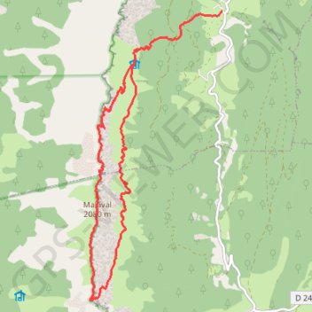 Sommet de Malaval par les pas de Serre Brion et Berrièves (Vercors) GPS track, route, trail