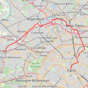 Paris / Chatou GPS track, route, trail
