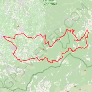 Vaucluse - Col Faraud - Gorges de la Nesque GPS track, route, trail
