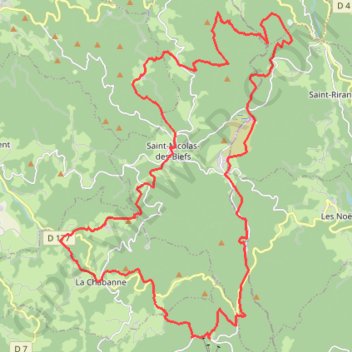 Monts de la Madeleine GPS track, route, trail