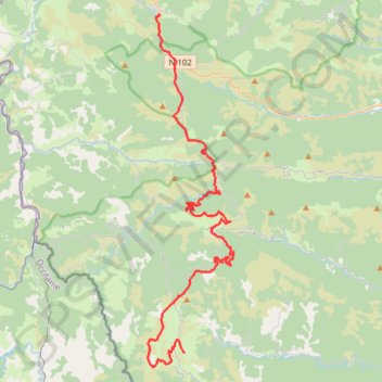 GTA3 Lanarce_ Montselgues GPS track, route, trail