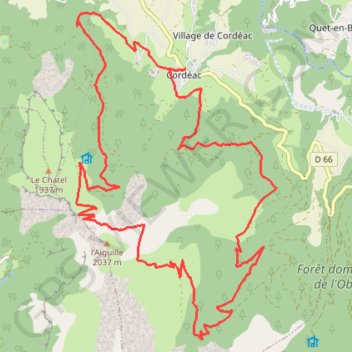Cordéac (Trièves) GPS track, route, trail