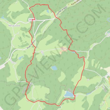 Chemins du Cœur des Vosges - Les 13 cantons GPS track, route, trail