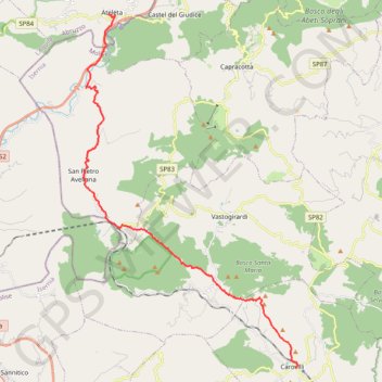 De Carovilli à Atelota GPS track, route, trail